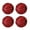Red, variant on Dserhfy 4 Pcs Christmas Ball Ornaments Glitter Sequin Shatterproof Foam Balls Decoration with Faux Pearl for Xmas Wedding Party Holiday Decor