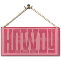 Howdy Sign, Hot Pink Preppy Howdy Western Wood Signs Wall Hanging, Pink Cowgirl Room Wall Decor, Pink Western Decor, Western Home Living Room Decor, 11.8X5.9 Inch Wall Pediments