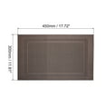 thumbnail image 2 of Unique Bargains Durable Square Washable Woven Place Mats Coffee 450x300mm, 2 of 6