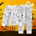 thumbnail image 2 of TBWNWG Girls Summer Outfits,Kids Featuring DIY Halloween Print Ideal for Everyday Home Wear Ages 2 to 10,Size 4-5 Years, 2 of 5
