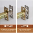 Stack Shadow Deadbolt Restorer Strike Plate, Fix Dead Bolt Misalignment