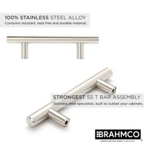30 Pack 4 Stainless Steel T Bar Cabinet Pulls 2 5 Inch Hole