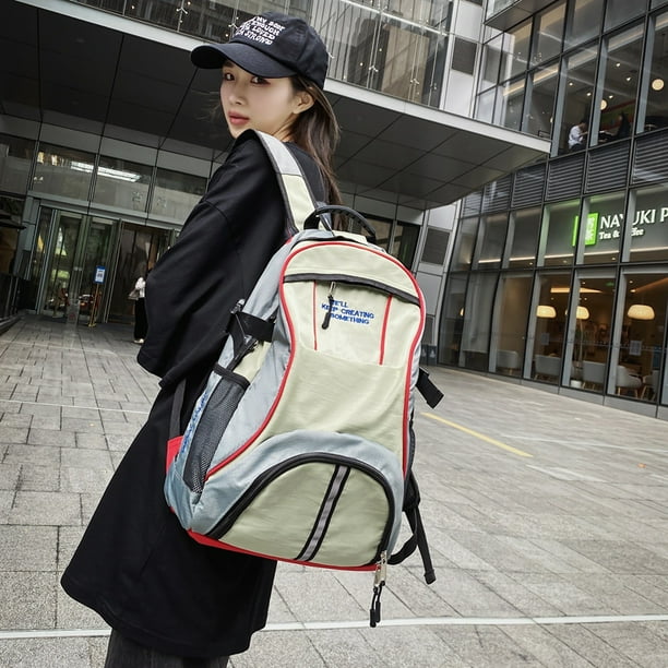 Mochila de gimnasio unisex Mochila de viaje grande Mochila deportiva para mujer hombre gris Bodega Aurrera en linea