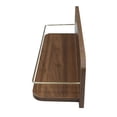 thumbnail image 4 of Better Homes & Gardens 23 inch Walnut Shelf with Gold Metal Rail, 4 of 5