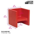thumbnail image 3 of Early Childhood Resources ELR-14430-RD Tri-Me Adaptable Kids Chair, Red, 3 of 9