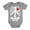 Gray, variant on Tstars Baby Skeleton Outfit X-ray Heart Halloween Easy Costume Baby Bodysuit