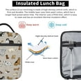 thumbnail image 6 of Cute Dogs Animal Lunch Bag Insulated Portable Reusable Lunch Box With Zipper For Picnic Work Office Travel School, 6 of 6