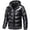 Black, variant on Jakets for Men Shiny Hooded Reflective Down Jacket Cotton Jacket