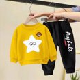 thumbnail image 2 of Kaprioy Baby Girl Fall Winter Clothes Toddler Girls Sets 2 Pieces Sweatshirts Pullover Casual Long Sleeve Girls Clothing Sets, 2 of 9