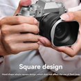 thumbnail image 1 of Square Mirrorless Camera Lens Hood 52mm Lens Hood for DSLR Camera Photography Accessories, 1 of 5
