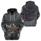 thumbnail image 2 of Sudadera con capucha holgada informal estilo vikingo para Cosplay, suéter de manga larga de otoño, Tops con cremallera, sudaderas para mujeres y hombres135XL Deng Xun unisex, 2 of 2