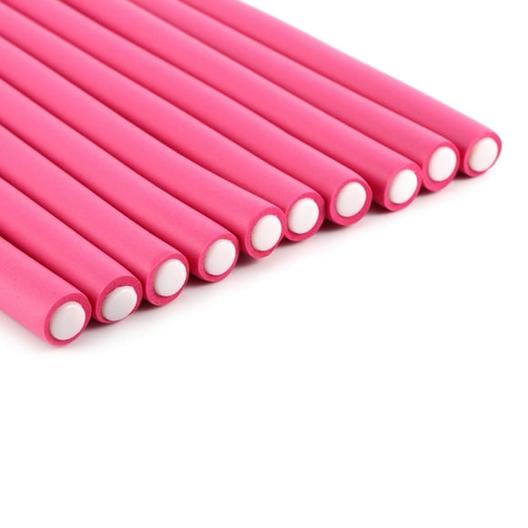 Hair Curlers Rollers,10Pcs Flexi Rods Curlers For Natural Hair, Flexible Curling Rods Easy No Heat Soft Foam Hair Rods Rollers Sleep For Short Medium Long Straight Hair Styling