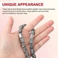 thumbnail image 3 of Uxcell Natural Stone Gemstone Beads, Cuboid Loose Semi Spacer Beads Crystal Agate Bead for Bracelet Necklace Jewelry Making Marble Gray, 3 of 6