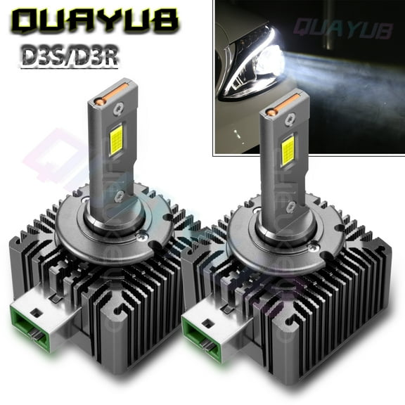 For Jaguar XF 2012-2017 D3S 2PCS LED Headlight Bulbs High/Low Beam White 6000K