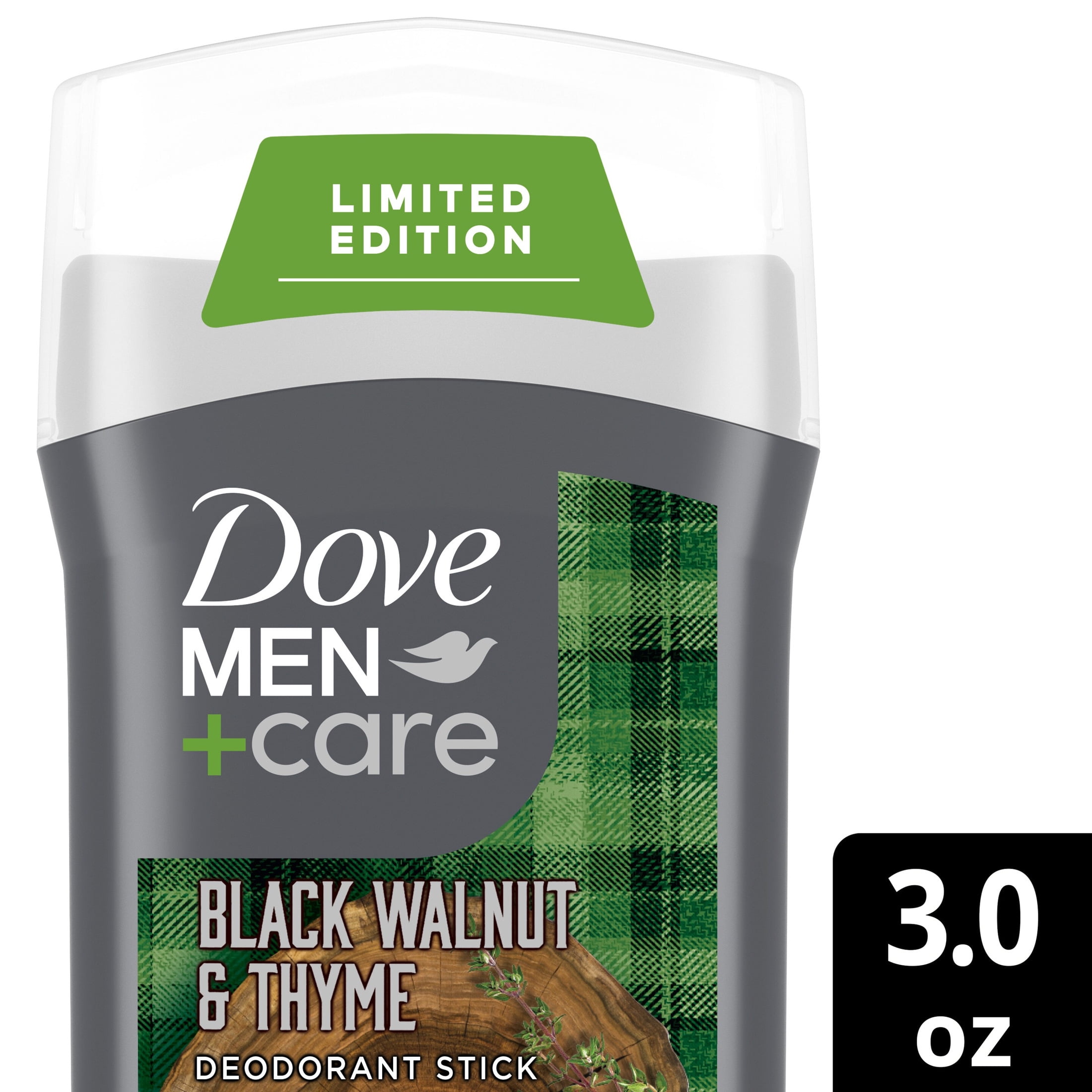 Dove Men+Care Deodorant Stick For Odor Protection & Long-Lasting Scent Limited Edition Black Walnut & Thyme With Aluminum-Free Formula, 3 oz