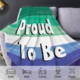 thumbnail image 3 of Kainsy Paready Gay Pride Blanket Soft Fleece Throw Blankets Lightweight Pride Blanket for Couch Sofa Indoors Outdoors Party Decor-50x60in(60"x80"), 3 of 6