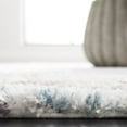 thumbnail image 4 of SAFAVIEH Berber Shag Clover Abstract Area Rug, Blue Rust/Ivory, 8' x 8' Square, 4 of 8