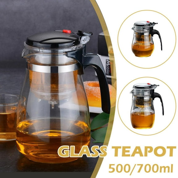 Ruifaya Tea Pots Heat Resistant Glass Tea Pot Tea Infuser Chinese Kung Fu Tea