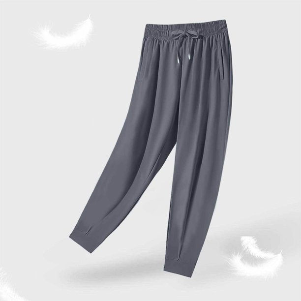 WILLBEST Pantalones Casuales para Mujer, Ligeros, Transpirables, Holgados, para Yoga, Pierna Recta, Adecuados para Uso Diario, Deportes y Actividades al Aire Libre En Primavera, Verano y Otoño. XXXXXL