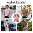 thumbnail image 5 of Sikiie Red Meat Print Men's Short-sleeved POLO Shirts, Button-down Shirts and T-shirts are Suitable for Vacation, Leisure and Business-Small, 5 of 6
