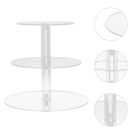 Homoyoyo Clear Acrylic Dessert Display Stand Set, Multi-Tier Cake Stand for Cakes, Pastries, Parties, and Events
