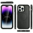 thumbnail image 2 of Ancove for iPhone 15 Magnetic Case,[Compatible with Mag Safe],Military Grade Shockproof Rugged Frosted Double Layer Protective Case Cover for Apple iPhone 15,Black, 2 of 6