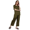 thumbnail image 2 of Inkmeso Ensemble de Pyjama à Manches Courtes pour Femmes T-Shirt Henley & Ensemble de Pyjama, 2 of 7