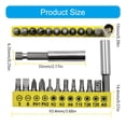 thumbnail image 5 of MOMOJIA 12pc Professional Bit SetC0rr0s10nResistant Alloy Steel with Extension Bar Bit, 5 of 9