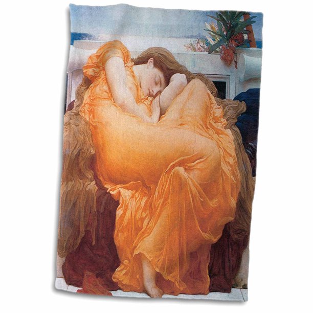 3drose Flaming June By Lord Frederic Leighton Towel 15 By 22 Inch Walmart Com Walmart Com
