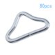 thumbnail image 1 of 80 piezas Anillos triangulares plateados shamjiam Hebilla Anillos en V para correas de trampolín, 1 of 7