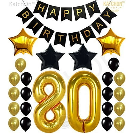 Katchon 80th Birthday Decorations Party Supplies Walmart