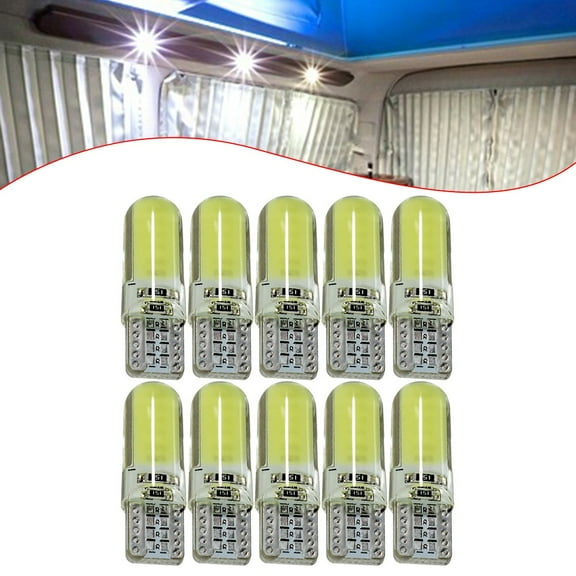 10x 3W 12SMD LED T10 194 168 COB Led Parking License Light Bulb Auto Wedge Lamp
