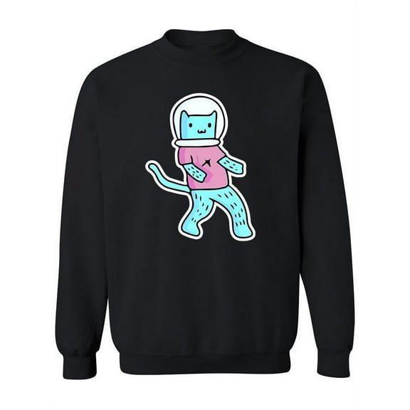Cute Astrocat Sweatshirt Women -Image by Shutterstock, Female Small