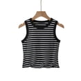 thumbnail image 3 of Womens Built in Bra Tank Tops Ribbed Sleeveless 2026 Summer Basic Tops Lightweight Breathable Sleeveless Camisole Summer Cami Shirts(Black,M), 3 of 3