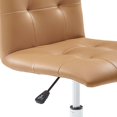 thumbnail image 6 of Modway Prim Armless Mid Back Office Chair in Tan, 6 of 9