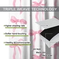 thumbnail image 6 of Pink Bow Curtains, Watercolor Cute Girls Pink Bow Modern Aesthetic Print Window Treatments for Kids Girl Bedroom Bathroom, 52" W X 84" L, 6 of 8