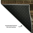 thumbnail image 5 of Addison Rugs Mayfield Premium Machine Washable Transitional Tribal Chocolate Rectangle Rug, 3' x 5', 5 of 7