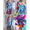 thumbnail image 5 of EDOLYNSA Maxi Kaftan Dresses for Women Moroccan Caftans With Batwing Sleeve Printed Lounge Dress, 5 of 5