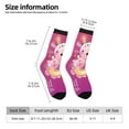 thumbnail image 2 of Xecao Cute Pink Axolotl A Pattern Sport Socks for Women and Men Crew Socks Sporty Calf Socks Casual Socks, 2 of 6
