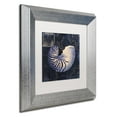 thumbnail image 3 of Trademark Fine Art "Maritime Blues V" Canvas Art by Color Bakery, White Matte, Silver Frame, 3 of 4