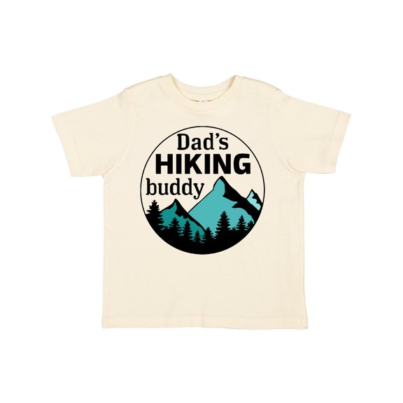 Inktastic Dad's Hiking Buddy with Mountains and Trees Boys or Girls Toddler T-Shirt