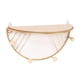 thumbnail image 1 of Estante de hierro semicircular para colgar, con gancho, para decoración del hogar Dorado S, 1 of 9