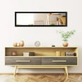 thumbnail image 4 of Gymax Full Length Over The Door Mirror Hanging Hooks Wall Mount Dressing Mirror Black, 4 of 9
