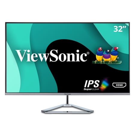 UPC: 0766907953718 | ViewSonic VX3276-MHD 32 Inch 1080p Widescreen IPS Monitor with Ultra-Thin Bezels  Screen Split Capability HDMI and DisplayPort