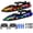 4 Batteries, variant on Tigozz Remote Control Boat for Pools, Red and Blue Remote Boats Set with LED Lights, 2 Batteries, Water Sensor, 2.4GHz Toy Gift Ages 6+