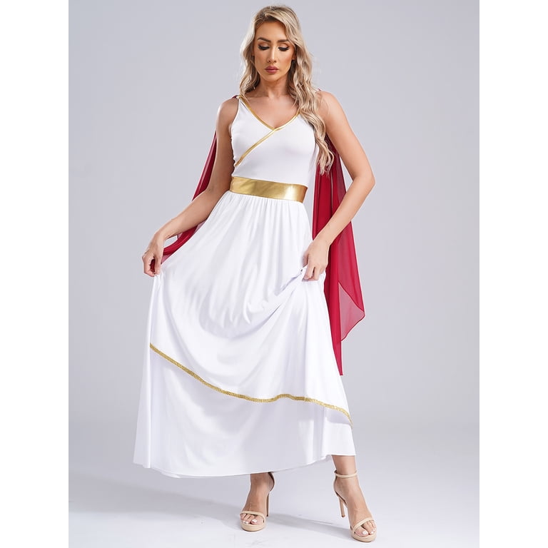 Sxiwei Womens Roman Dresses Adult Costumes Halloween Ancient Greek Queen Grecian Tunic Dress Burgundy XL - Walmart.com Sxiwei Womens Roman Dresses Adult Costumes Halloween Ancient Greek Queen Grecian Tunic Dress Burgundy XL - Walmart.com