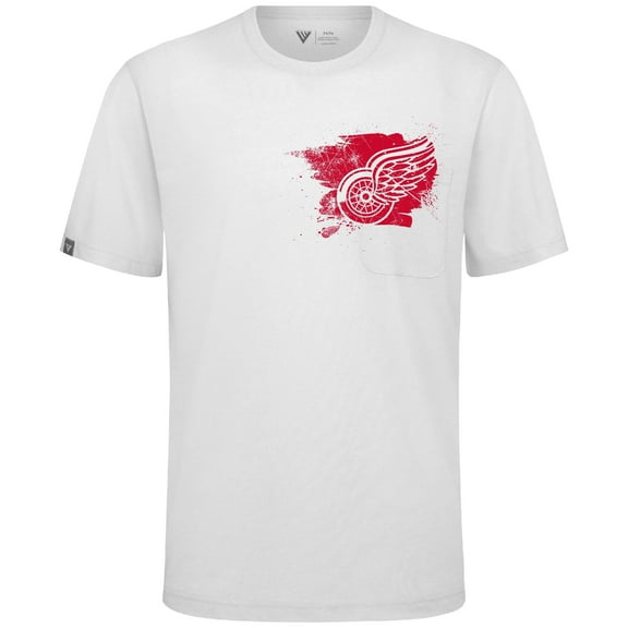 Men's Levelwear White Detroit Red Wings Focal Blasted T-Shirt