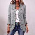 thumbnail image 6 of Szhihuiw Women's Cardigan Sweaters Fall Business Casual Tops Lightweight Long Sleeve Button Up Cardigans Fashion Sweaters for Women Trendy, 6 of 9