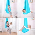 thumbnail image 3 of LLLD Therapy Swing Sensory Swing for Adults for Adults Indoor Therapy Swing for Kids to Play & Calm Hanging Hammock Therapy Swing for Autism Child (Color : Green, Size : 150x280CM/59x110in), 3 of 12