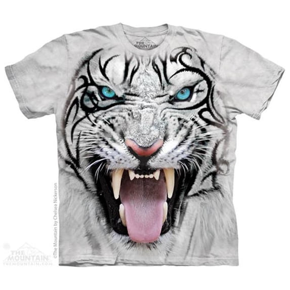 The Mountain 1039536 Big Face Tribal W Tiger T-Shirt, 4XL